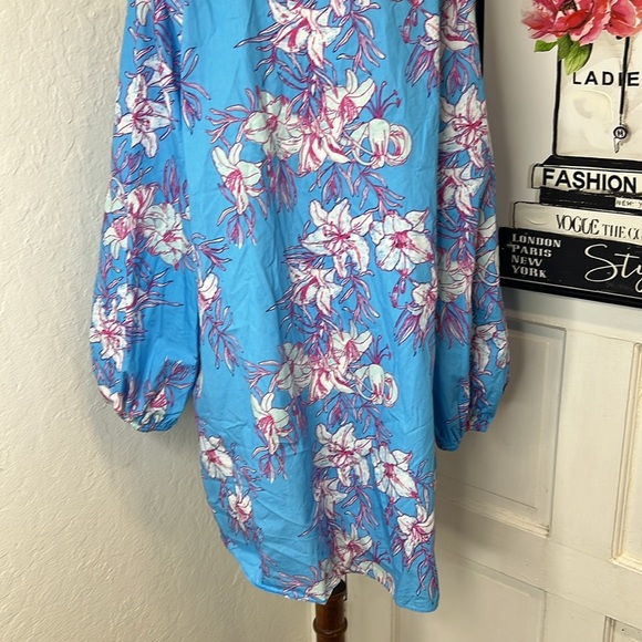 Celina Moon Multi Clover Tunic Dress Size XL - Picture 8 of 11